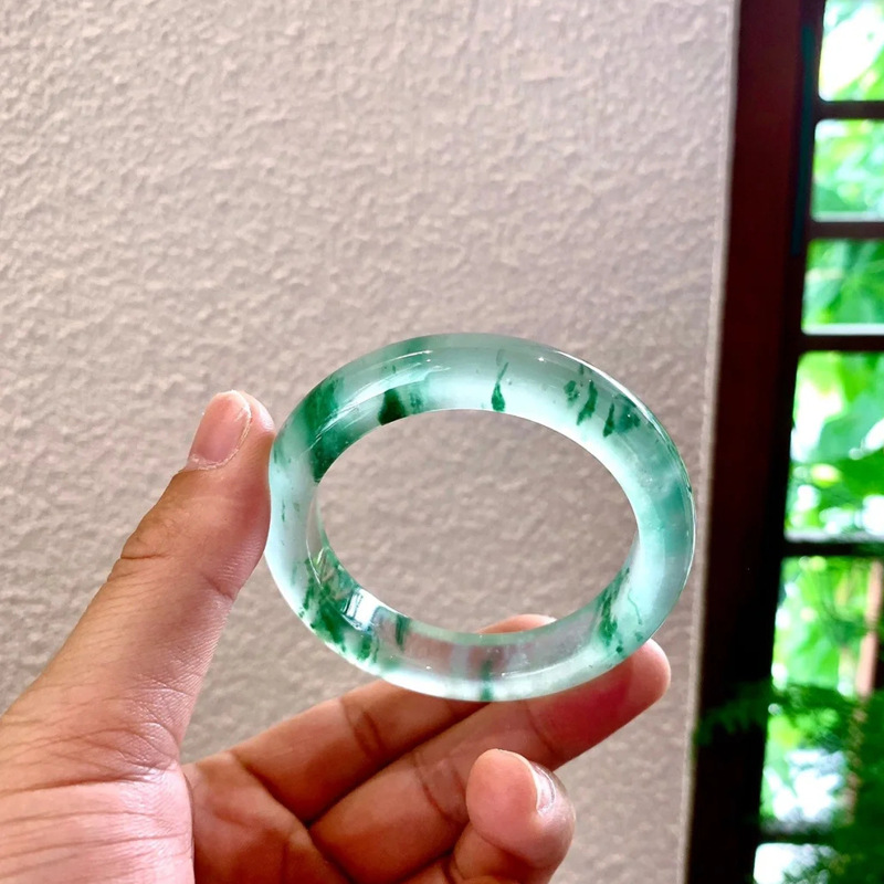 Természetes burmai A típusú jádeit karkötő jáde karperec_voghion.com