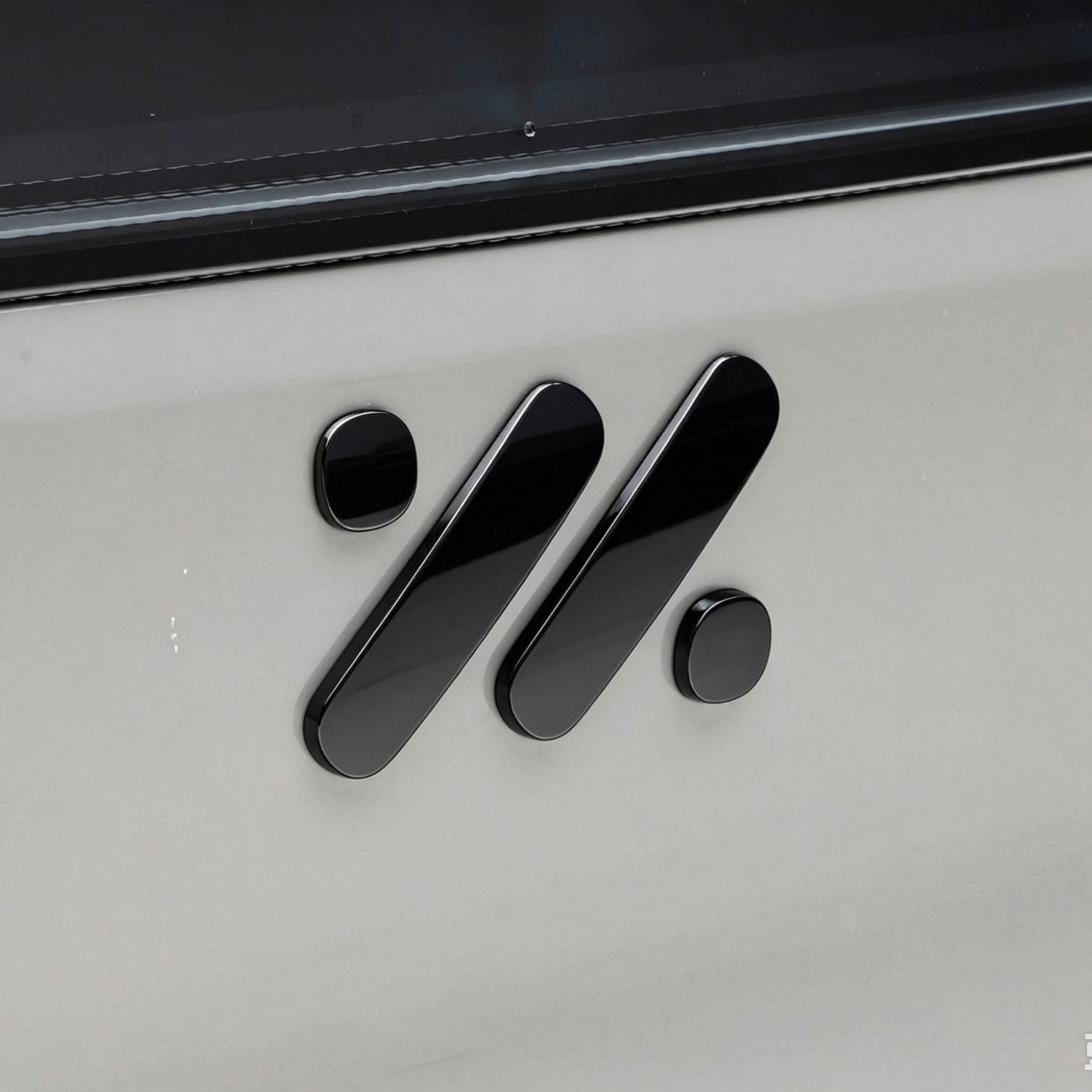 Suitable for Zhiji LS8 LS9 front and rear car emblems, Black Warrior modification upgrade personalized car emblem decorative stickers