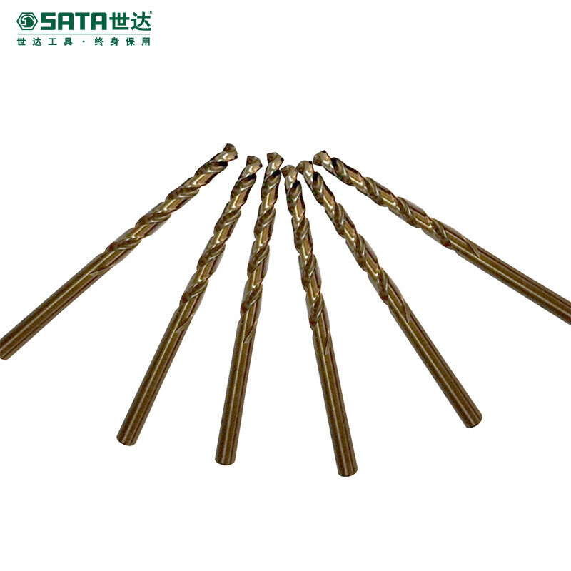 Shida SATA 52415 5 piezas conjunto de taladro de torsión de mango recto que contiene cobalto 11,5MM