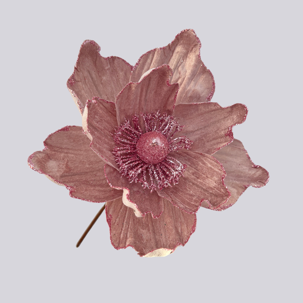 Flores artificiales de Navidad Decoraciones navideñas Flores decorativas Creativas Pequeñas decoraciones Colgante Escena Diy Decoración Estilo ins