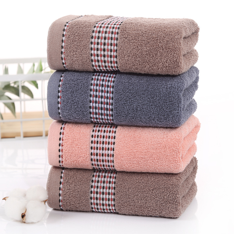 Soft Absorbent Face Towel Plain Colour Comfortable Daily Use_voghion.com