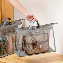 衣柜包收纳袋家用防水透明皮包保护袋悬挂式PVC密封防尘整理挂袋