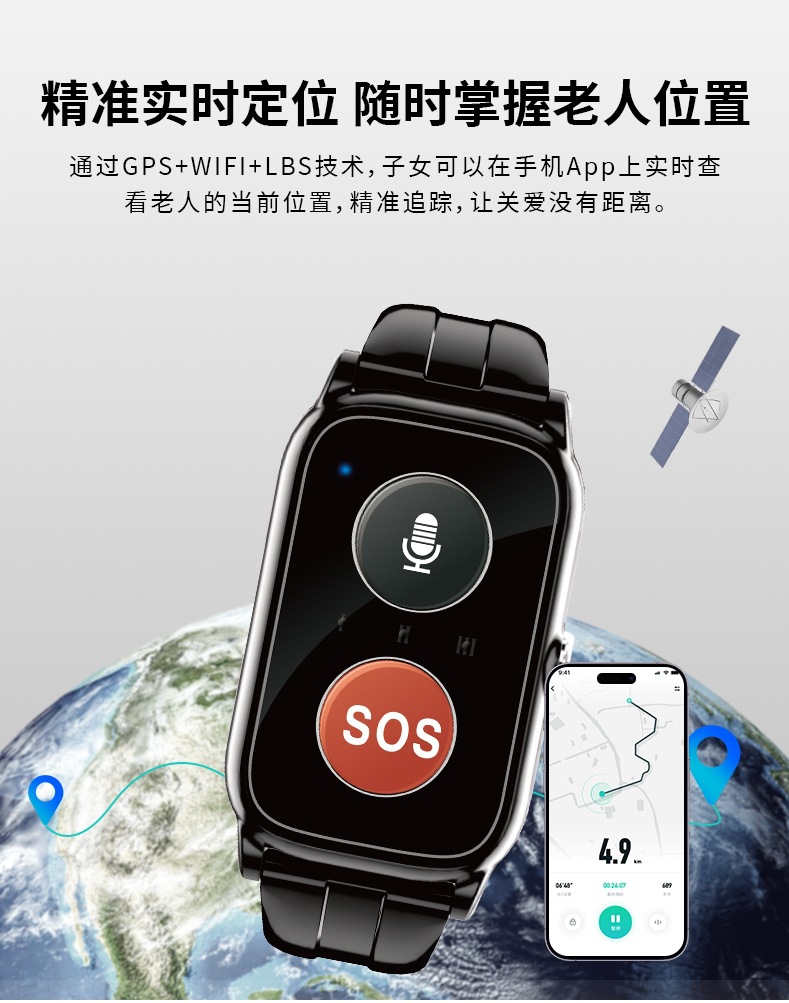 In 2025, the classic smartwatch is designed to prevent the elderly from getting lost, measure heart rate and make one-click calls undefined