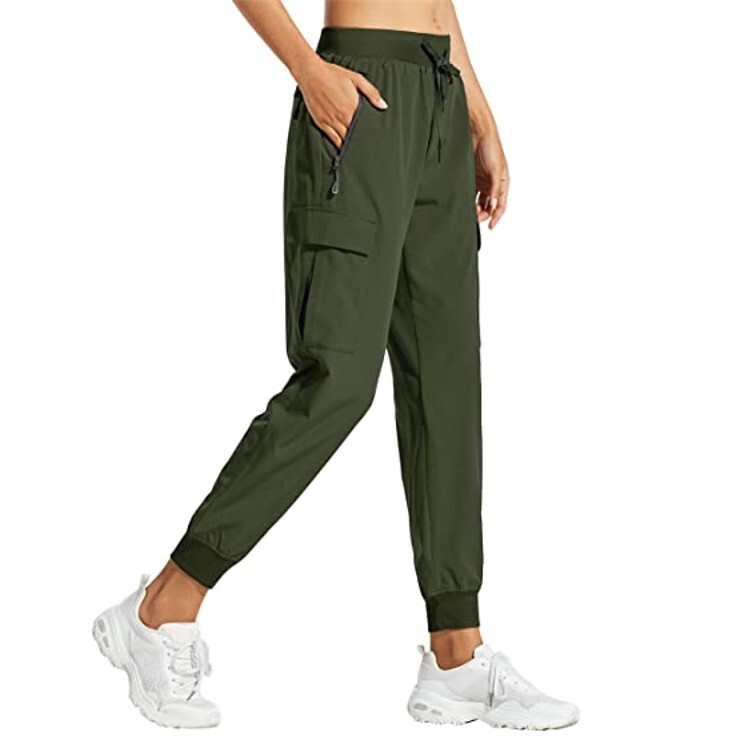 Cross-Border Export Amazon Women's Workwear Jogging Pants Nylon Quick-Drying Hiking Pants Sports Fitness Leisure Outdoor