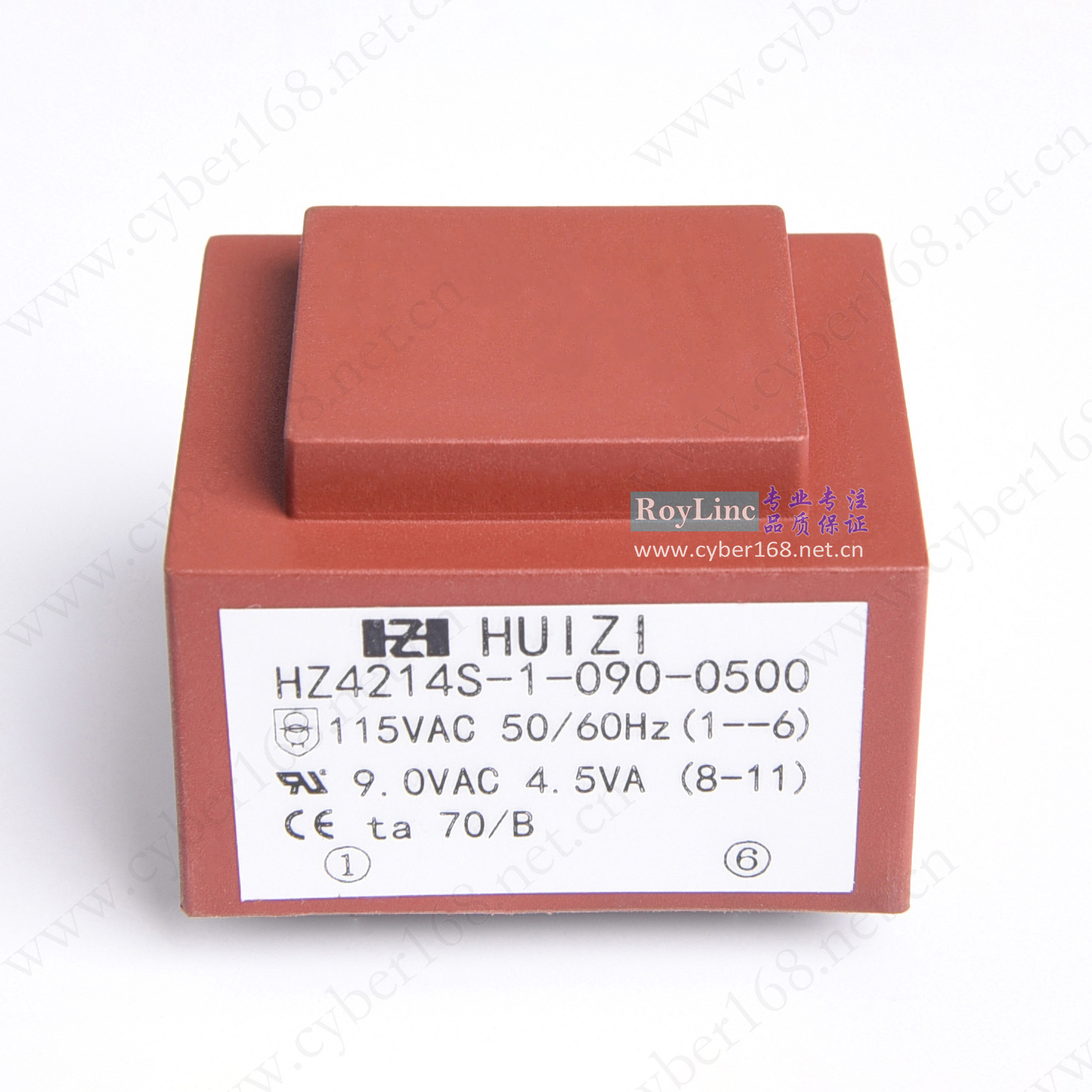 4.5VA/4.5W EI42/14.8 CE 115V转9V 高品质外销环氧灌封变压器