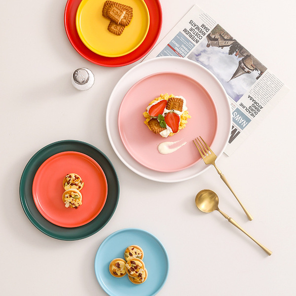 Nordic creative ceramic steak plate tableware ins western food plate…