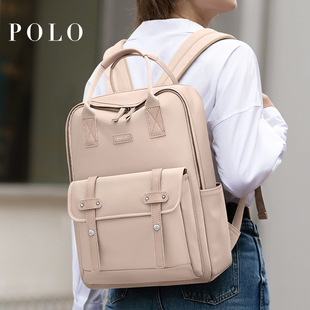 Polo Trendy Brand Backpack Female Niche Design Fashion Backpack College Student Computer Bag Junior High School Student Schoolbag Commuter