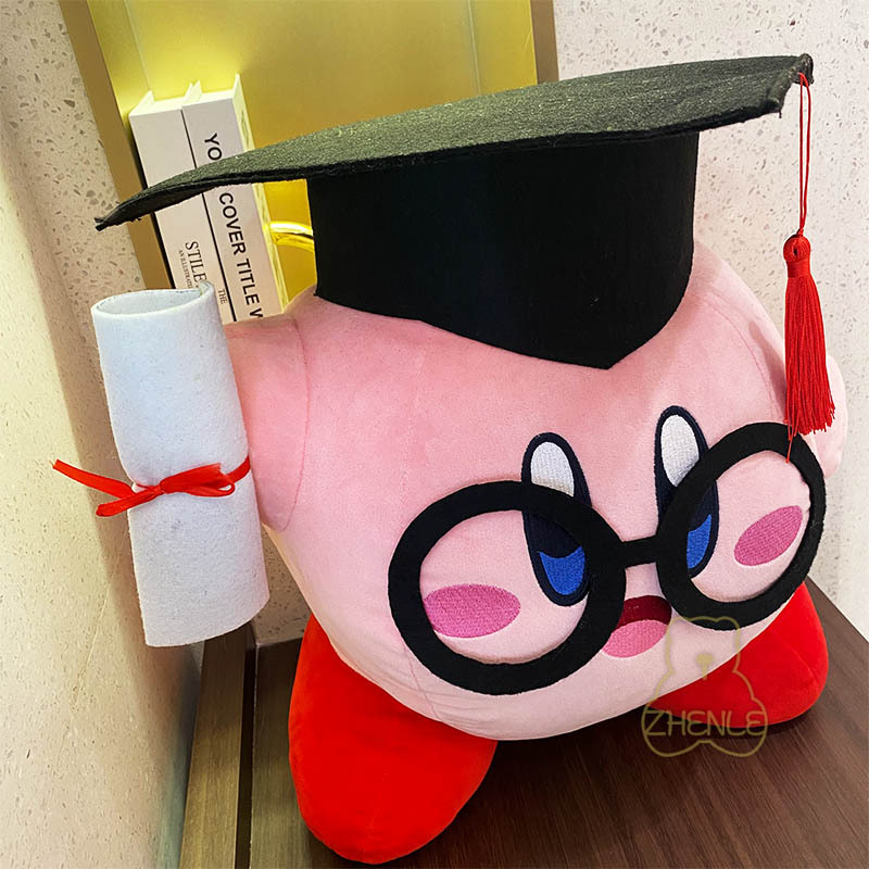 Nuevo Peluche Bidimensional de Kirby con Gorro de Doctor, Edición Juvenil de Graduación, Regalo de Kirby