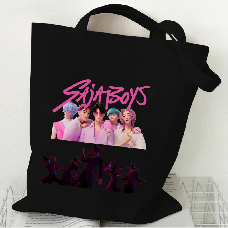 KPop Demon Hunters猎魔女团帆布包手提袋跨境时尚单肩包女大容量|undefined