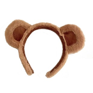 New cute plush bear ears hairband super cute cartoon internet celebrity face washing hair card cute girl accessories Mickey