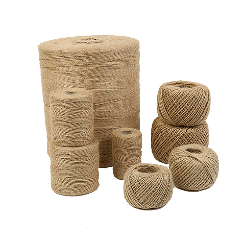 Новая DIY плетёная жёлтая пеньковая верёвка, декоративная нитка, брусок, бочонковые нити, винтажная связывающая верёвка для упаковки, джутовая верёвка
