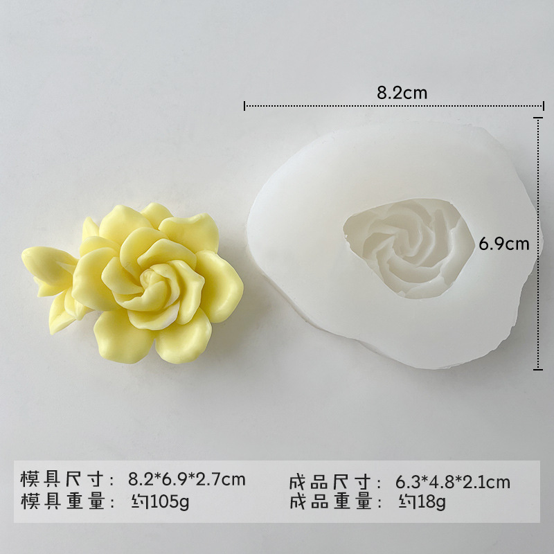✅ さまざまな花のシリコンモールド diy チョコレートフォンダンローズフラワー接着剤アロマセラピー石膏キャンドルモールド|undefined