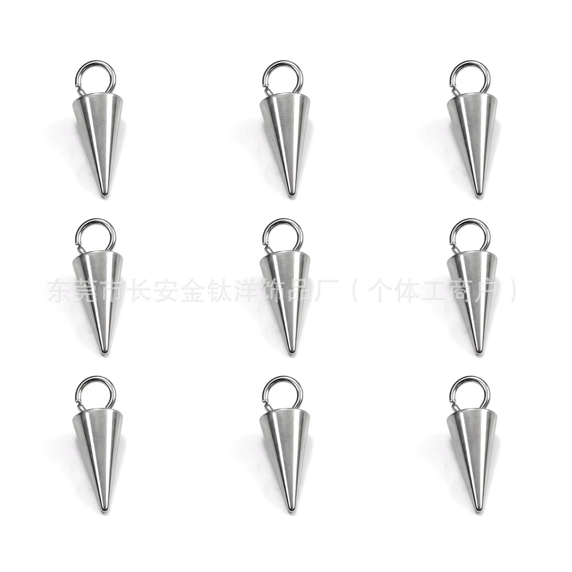 F136 Titanium Pointed Cone Pendant Devil Nail Earrings DIY Piercing Jewelry G23 Alloy Ear Bone Nail detail image 7