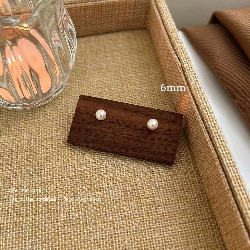 Серебряные серьги-капли с жемчужинами, серебро 925 пробы, небольшой французский ретро-дизайн, жемчужины 6–16 мм