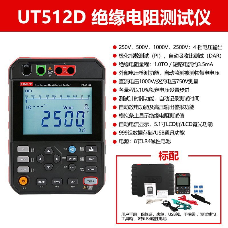 UT512D (2500V) USB communication