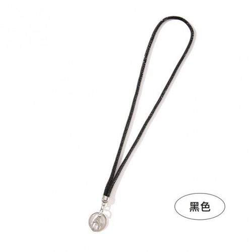 Cross-border diamond inlaid phone lanyard AB water diamond ID lanyard Crystal phone necklace pendant Engraved diamond exhibition badge