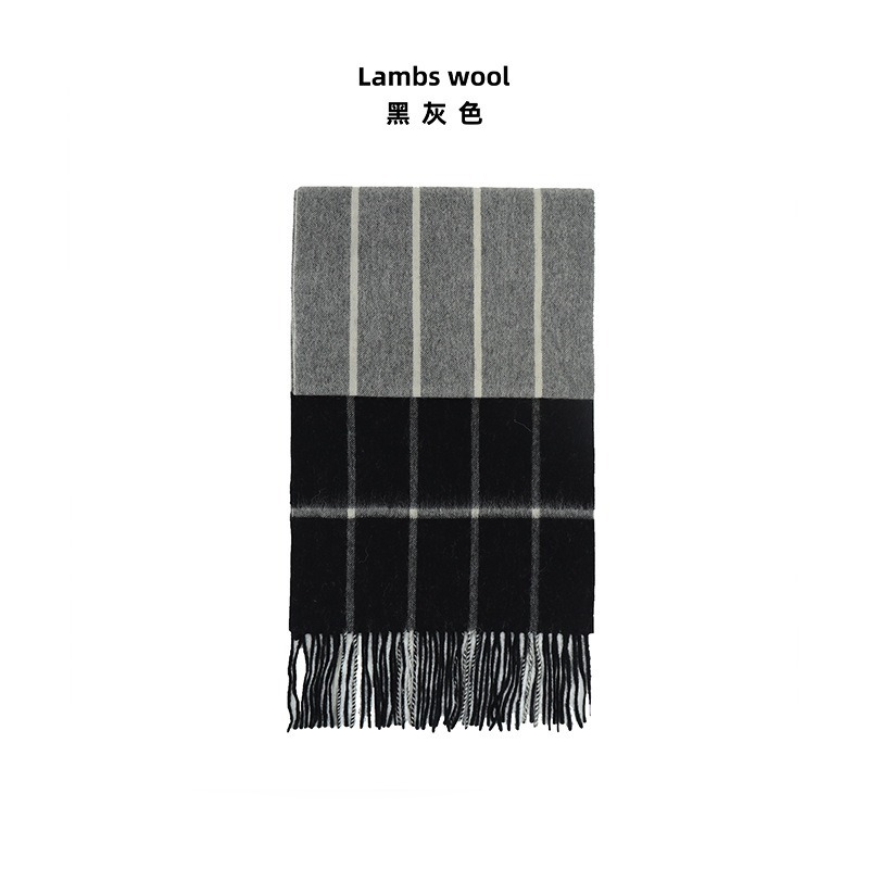 100% bufandas de lana de color cuadrado mujeres otoño invierno alta sensación de aliento caliente buñuelo de espesar simple chaleón