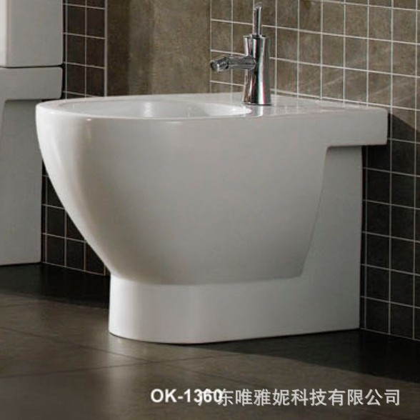 Bidé de Pie OK-1360 de Cerámica Manual para Baño