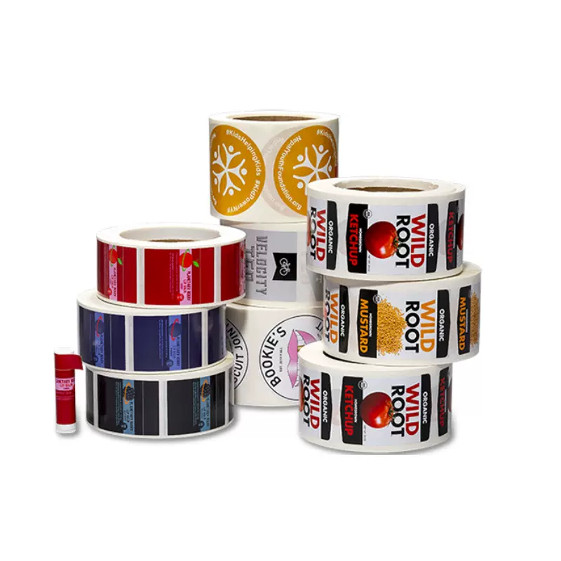 DZ不干胶标签透明PVC彩色标签印刷商标标贴logo卷装贴纸定 制防伪