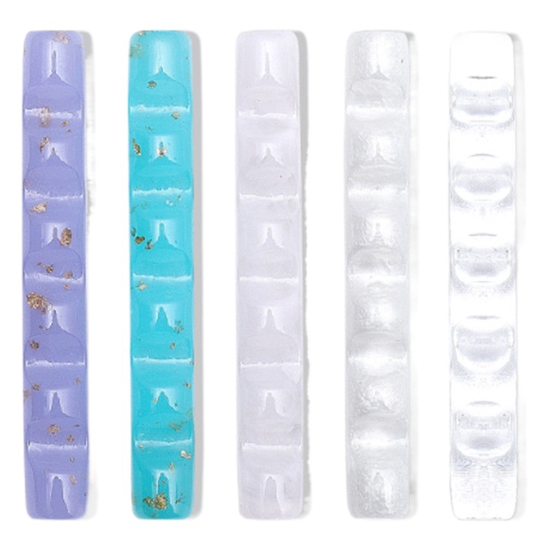 Transfronterizo nuevo estilo japonés de tira larga de uñas de acrílico titular de la pluma mini cepillo de uñas portátil estante de almacenamiento