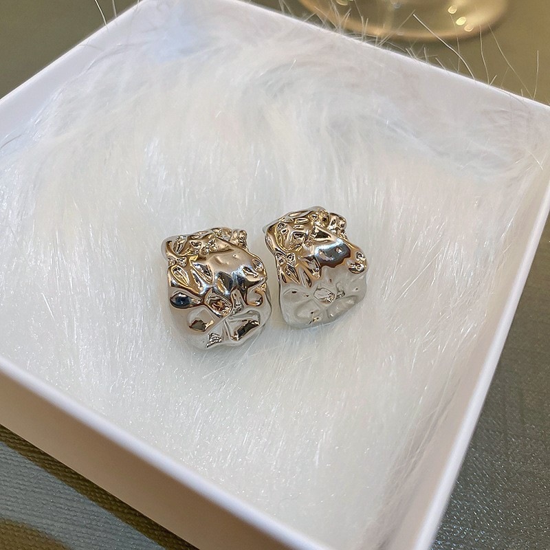 Nicho de diseño de plata amor geometría bola aguja de plata pendientes transfronterizos venta caliente minimalista viento frío fábrica de alto nivel image 28