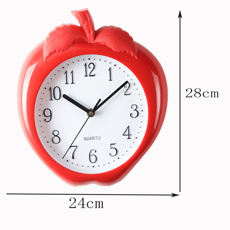 Reloj de pared moderno con diseño cartoon retro - Movimiento de cuarzo silencioso con segundos continuos - Fuente clara - Para decoración personalizada