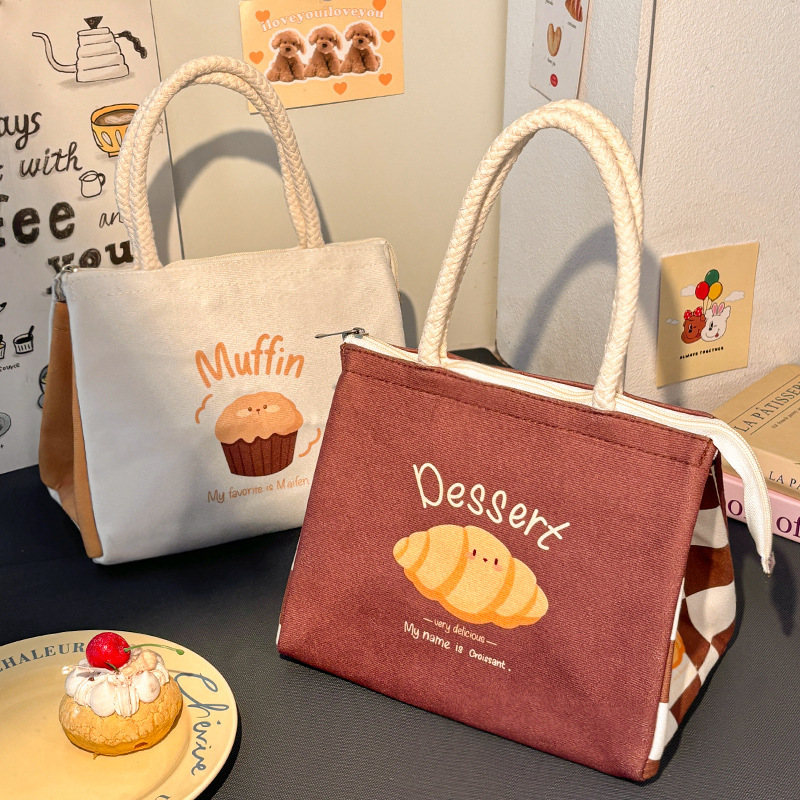 Bonita bolsa de almuerzo de aislamiento, bolsa de almuerzo de oficina, bolsas de almuerzo, bolsas de desayuno de bocadillos, bolsas de comidas portátiles