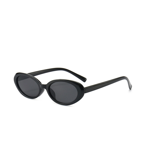 [Metal hinge] Small frame egg-shaped European and American sunglasses men's retro new cross-border glasses UV protection sun glasses 