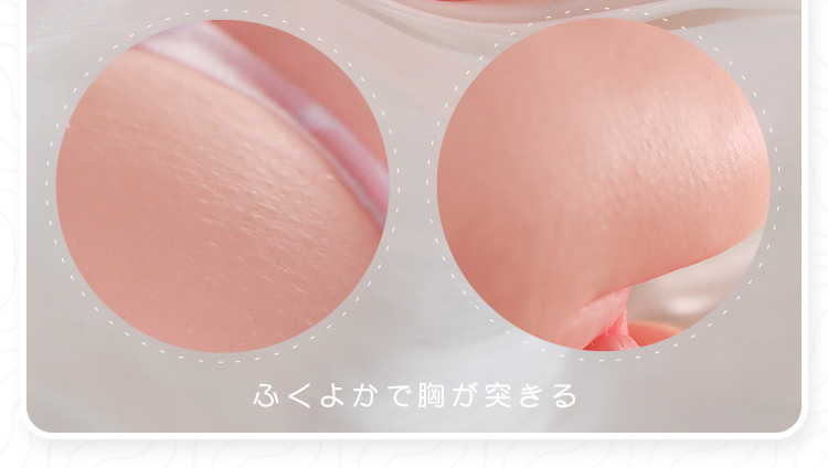 Jiuai Miaomiao Half-Body TPE Male Masturbator with Insertable Textured Channel — detail image 7