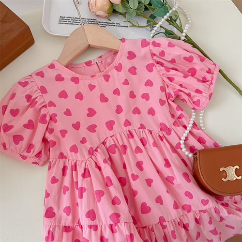Little Girls' Summer Dress 2024 New Arrival Children's Fashion Cute Girls Thin Princess Dress for Young Children