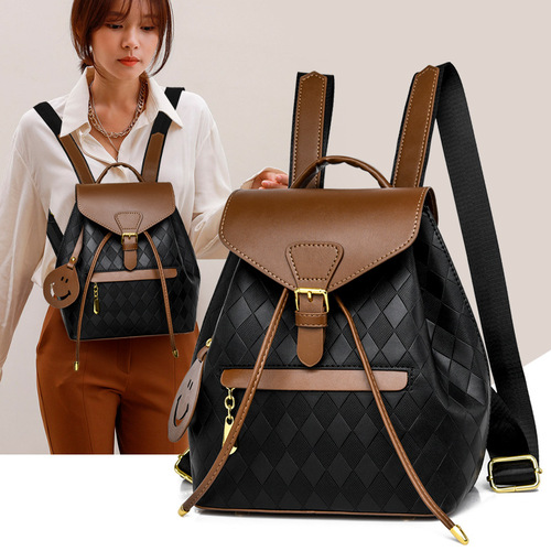  New Arrival Women's Fashionable Retro Backpack for Foreign Trade, Large Capacity Travel Bag