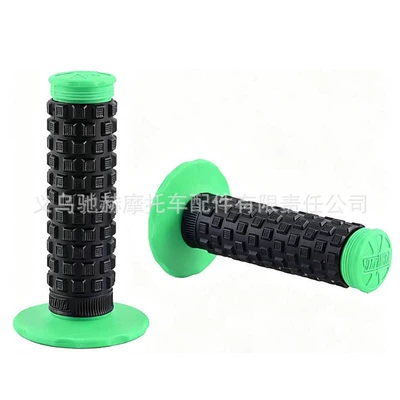Motorcycle Handle Cover Handlebar Grips Handlebar Rubber - cj-003-green