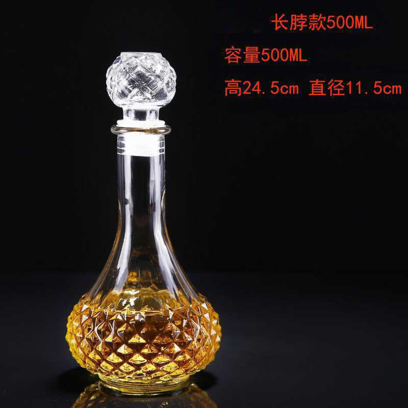 Botella de vino tinto, vidrio de diamante, botella de whisky en forma de tierra, botella vacía, divisor de vino, botella de vino cuadrada, decantador