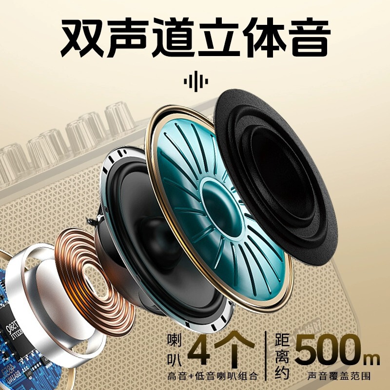 尚好S5スピーカー楽器電気吹管bluetooth生放送内録音箱サックスギター弾き語り屋外|undefined