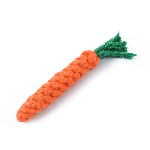 Pet Supplies, Carrot Dog Toy, Wholesale, Knot Toy, Puppy Cotton Rope Braided Dog Toy
