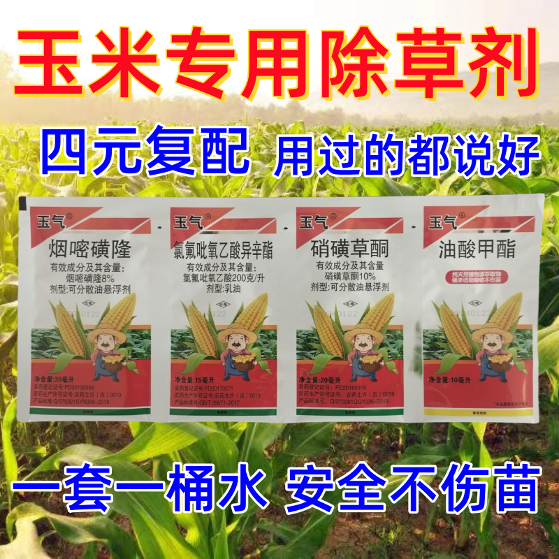玉气玉米苗后专用除草剂批发安全不伤苗禾阔双除硝烟莠去津