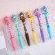 Cute Cloth String Music Middle Oil Pen Cartoon Girl Beaded Ballpoint Pen DIY Handstring Fun Learning Stationery
