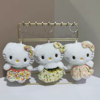 可爱裙子kt猫挂件日系小猫咪毛绒玩具公仔包包挂饰钥匙扣娃娃玩偶
