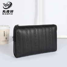 手拿包 厂家现货男士手包休闲大容量夹包软皮商务压花钱包批发