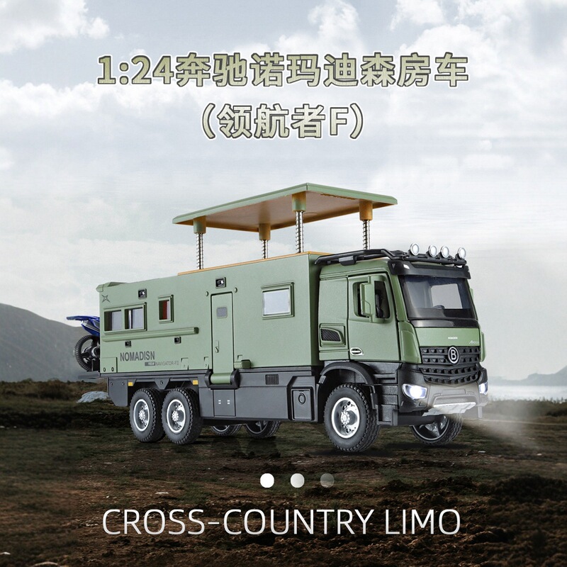 (Boxed) Simulation 1: 24 Big Ben Leader Alloy Off-road RV Model Ornaments Children's Toys Wholesale