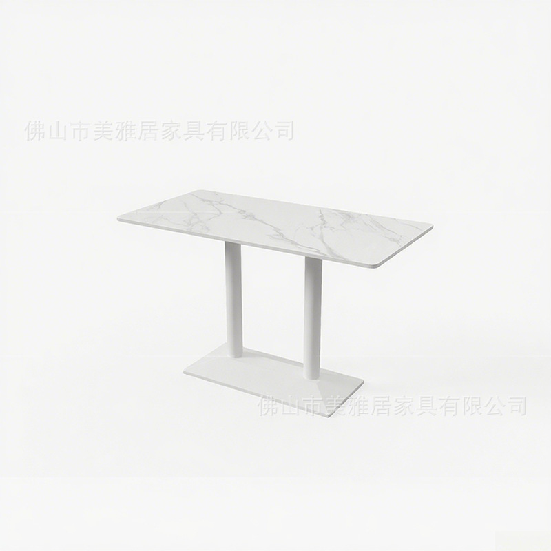 Mesa y silla de comedor de estudiantes de escuela Compañía comercial Comedor de personal de fábrica Comedor de postre Tienda de té de leche combinación de mesa y silla de comedor de tabla de roca