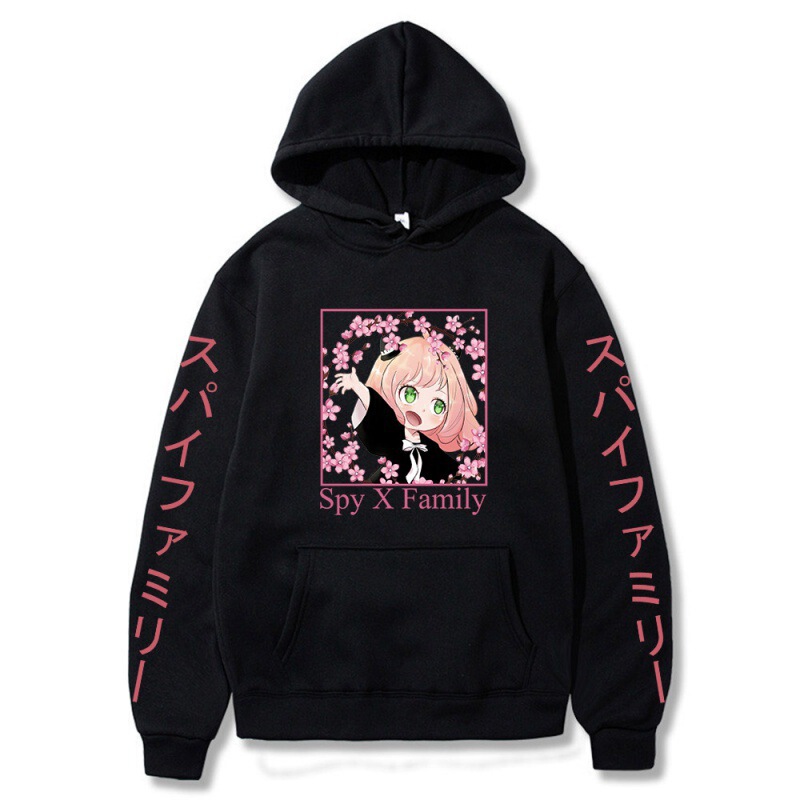 Spy X Family Printed Couple's Sweatshirt, Cross-Border Fleece-Lined Oversized Hoodie Spy X Family Printed Couple's Sweatshirt, Cross-Border Fleece-Lined Oversized Hoodie