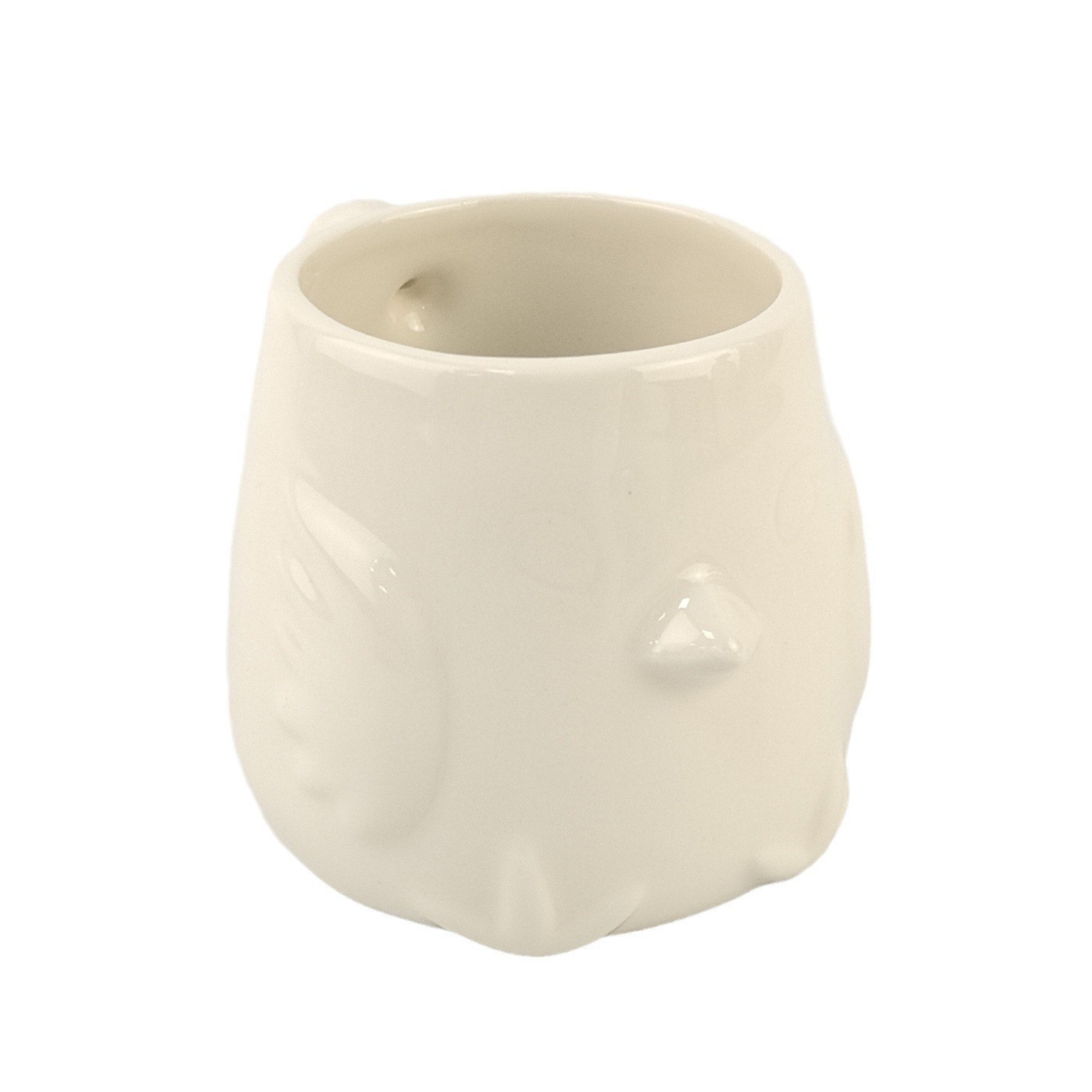 Spot linda pareja 3D tridimensional pájaro taza de marca de cerámica taza de agua creativa taza de animal 3D blanco puro
