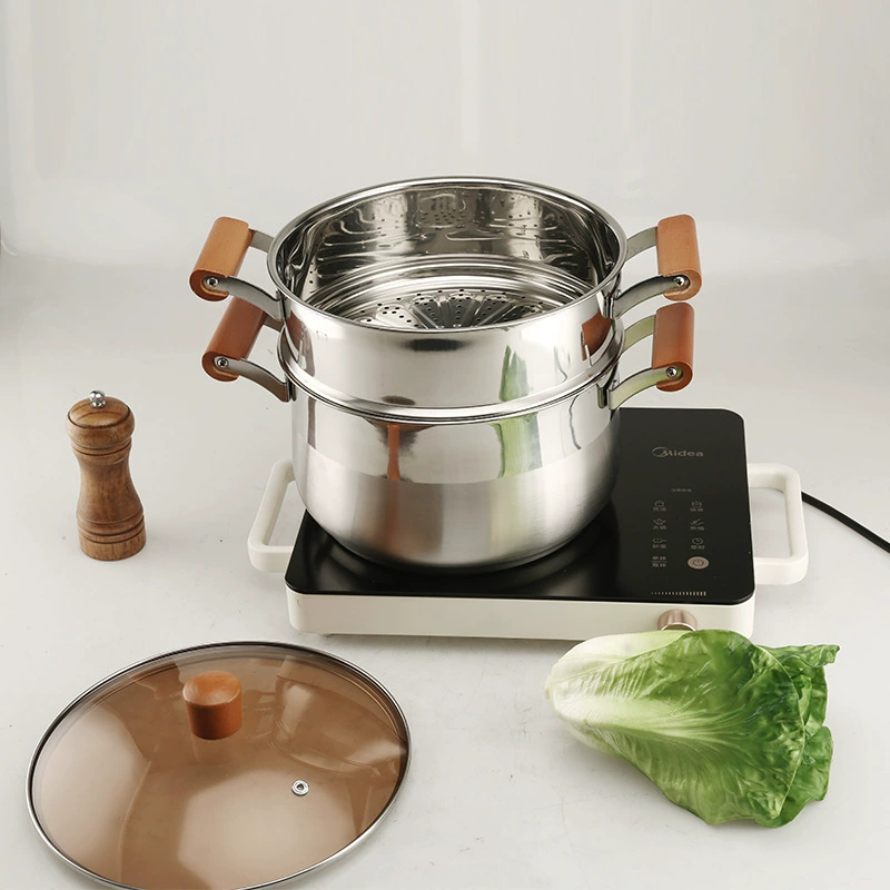 /榉 6PCS/10PCS рукав нержавеющая сталь утолщенный подарочный cooker домовая - приготовленная плита двуручное ведро для супа пароварка
