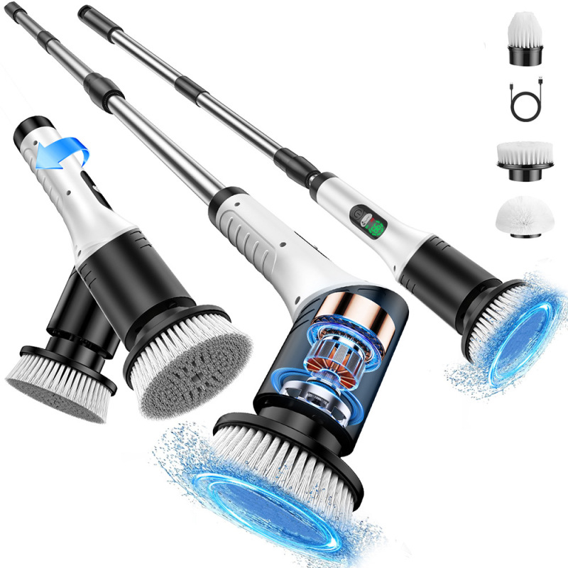 家庭用電動クリーニングブラシ充電式トイレブラシワイヤレスハンドヘルドバスルームキッチン強力なバスルーム多機能|undefined