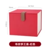 Single cup red cloth pattern handmade box (gift box does not include cup)