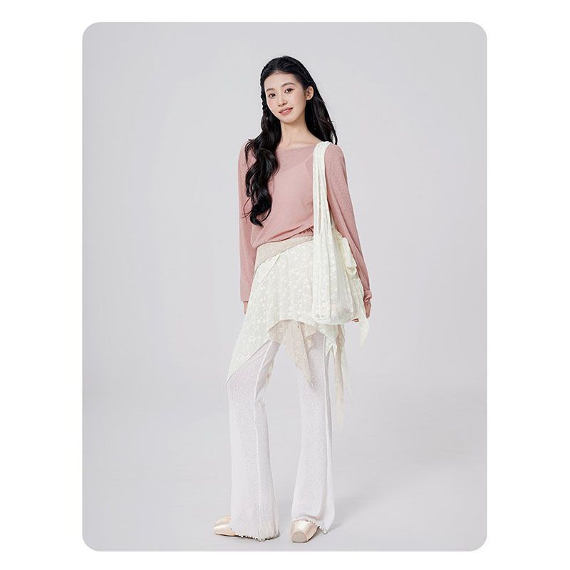 Dance Clothing Blouse Women's Autum Modern Dance Practice Clothing Ballet Long-Sleeved Top Chinese Classical Dance New Suit