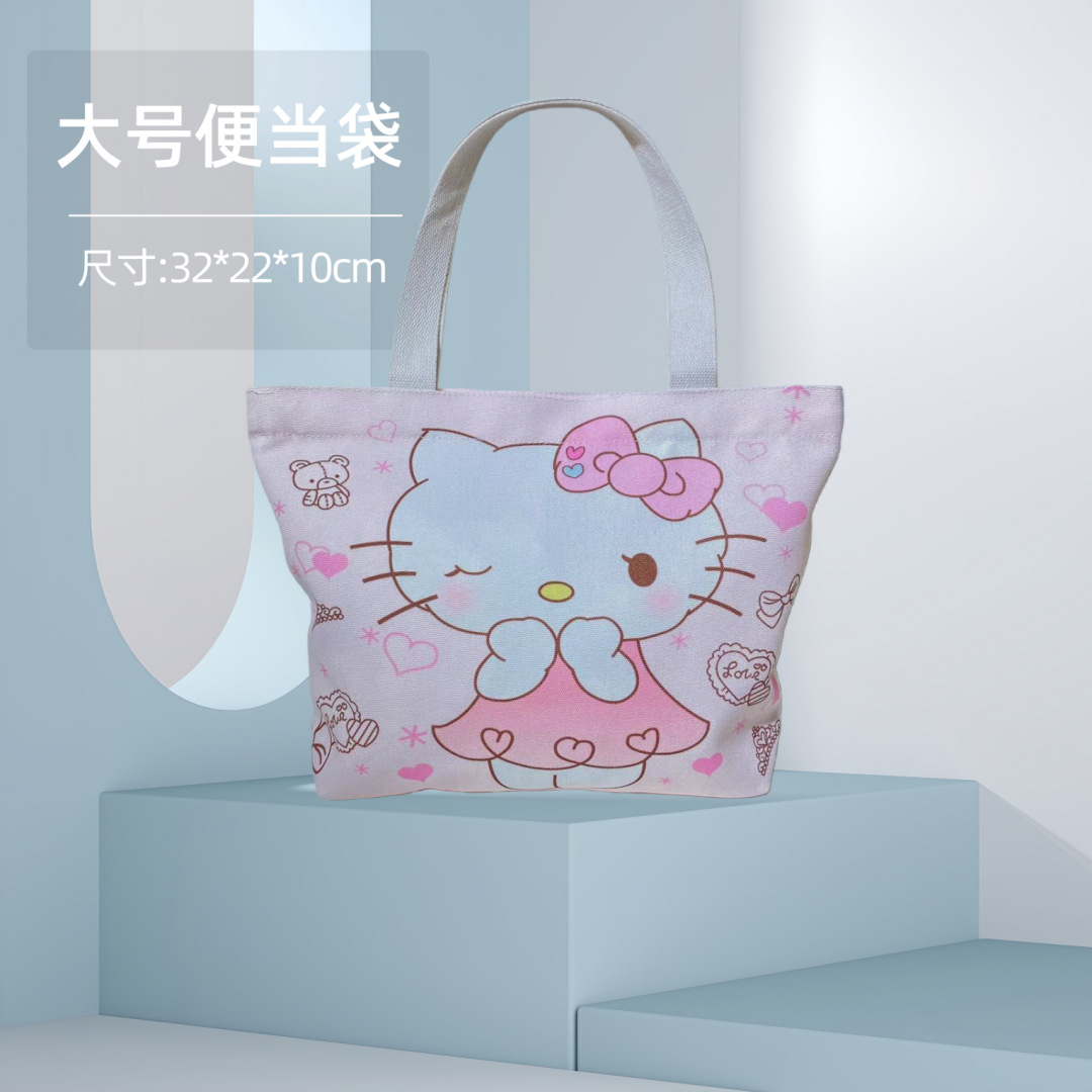 Bolsa Bento Sanrio lona almuerzo dibujos animados
