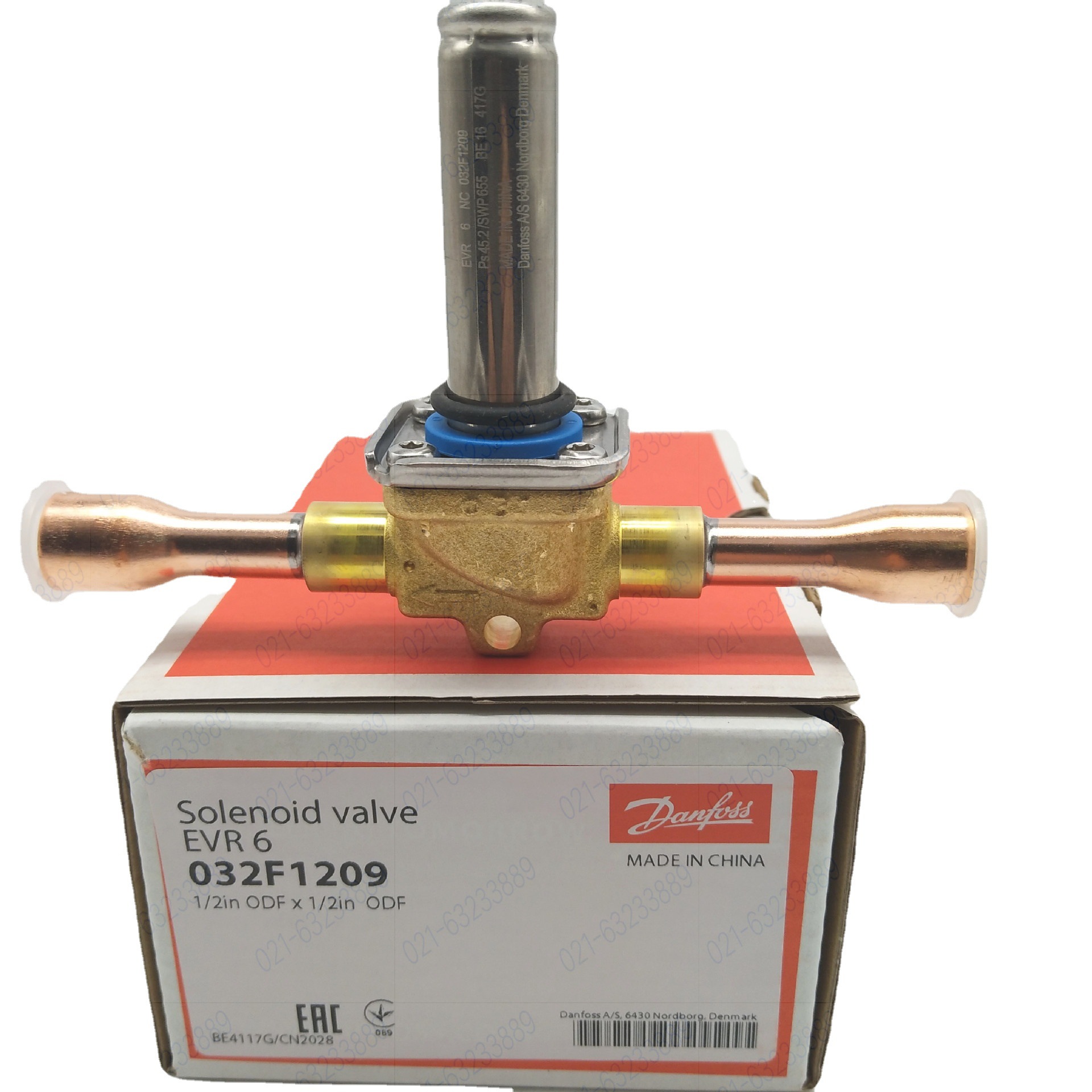 丹佛斯电磁阀EVR-3 032F1208焊口冷库船用冰机冷柜空调制冷设备用