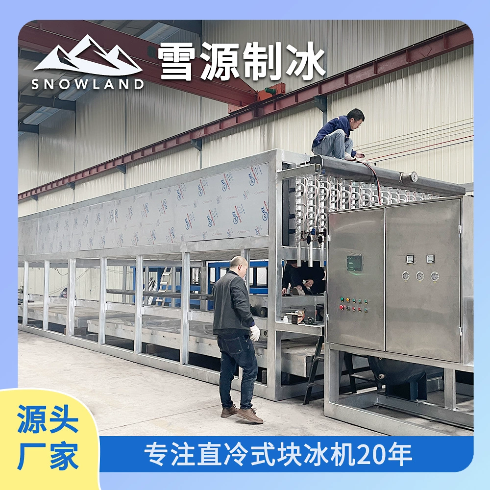 Xueyuan 30 тонн 100 кг энергосберегающая машина для производства блочного льда для заводских цехов, технология автоматического размораживания, экологически чистая и безвредная для окружающей среды
